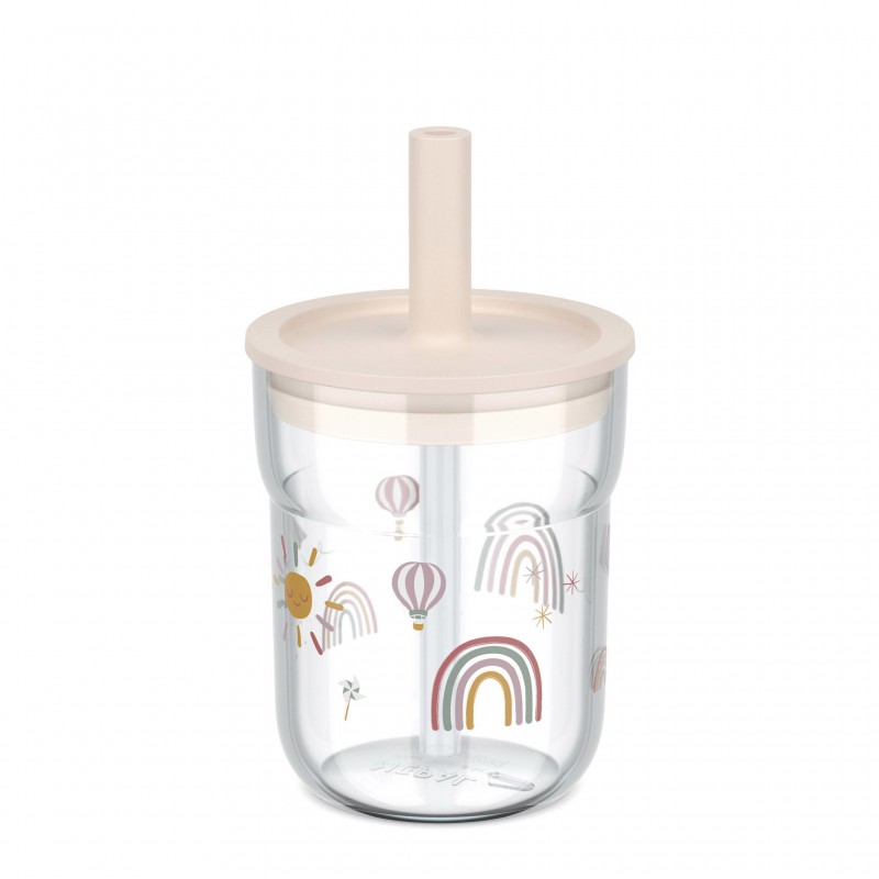 Mepal - kinderglas met rietje, Sunshine & Rainbow