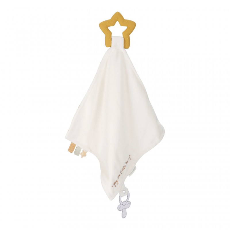 Knuffeldoekje met bijtring, Newborn Naturals - Little Dutch