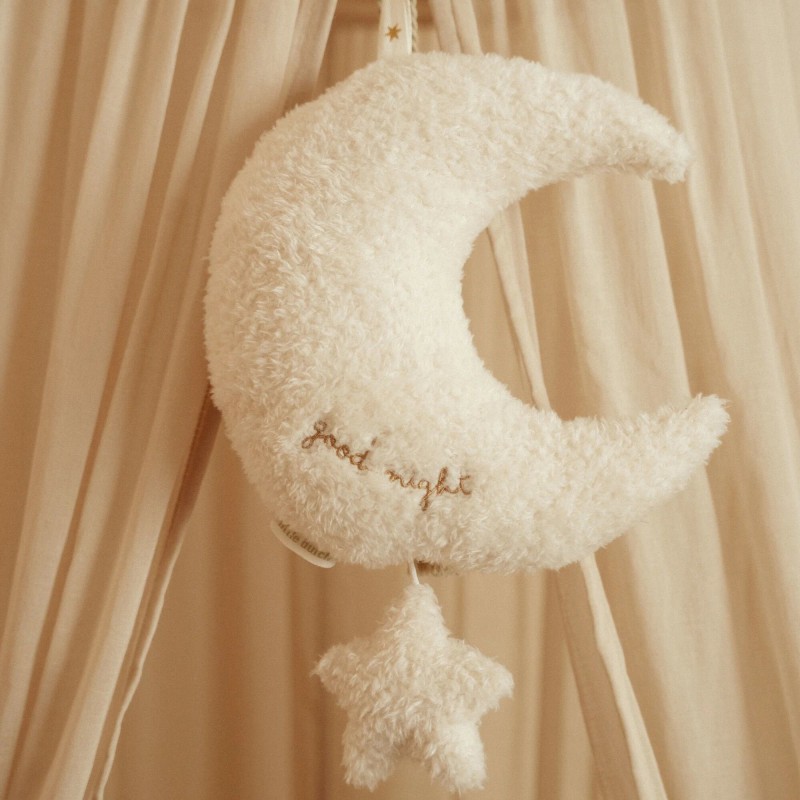 Muziekdoosje maan, Newborn Naturals - Little Dutch