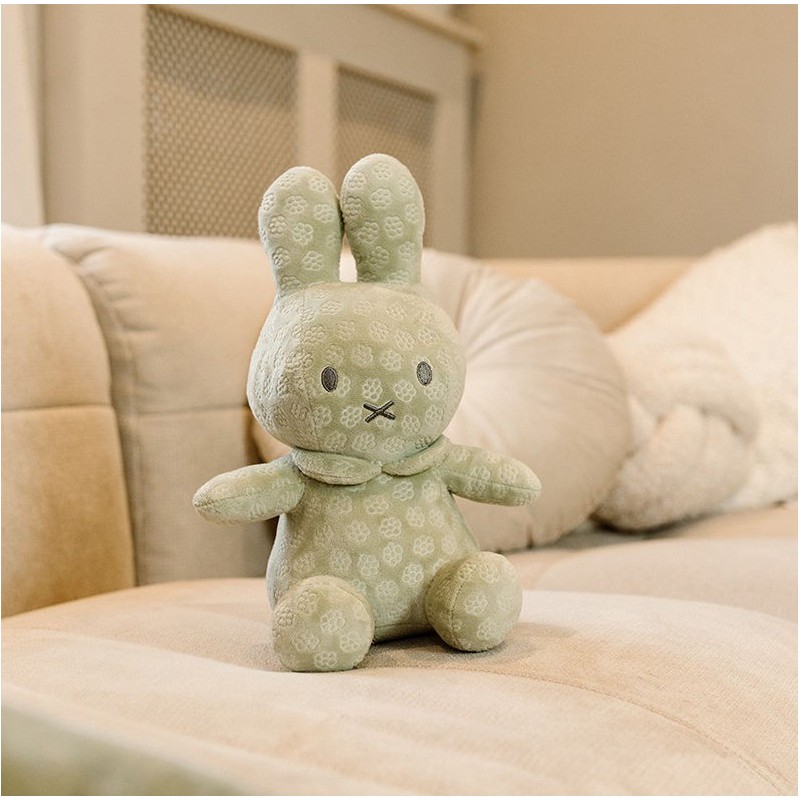 Nijntje knuffel 30cm Green Flower, Nijntje - Little Dutch