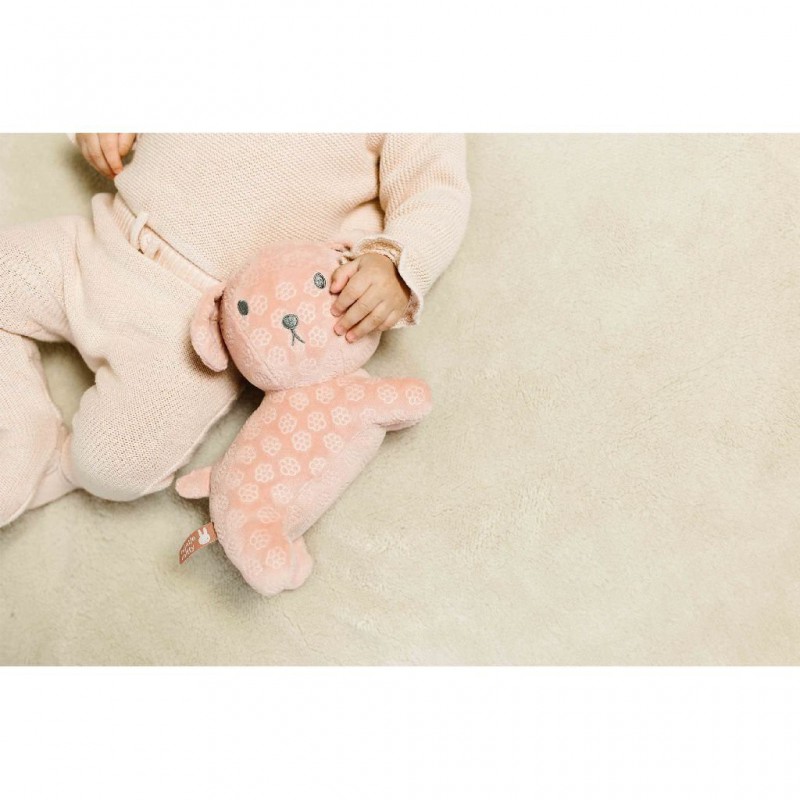 Snuffie knuffel 25cm Pink Flower, Nijntje - Little Dutch