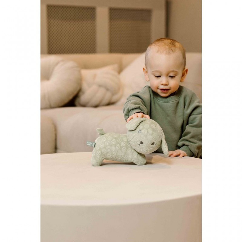 Snuffie knuffel 25cm Green Flower, Nijntje - Little Dutch