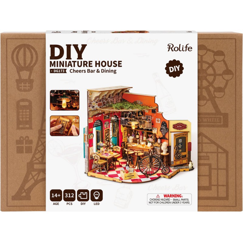 Cheers Bar & Dining Diy Miniature House rolife