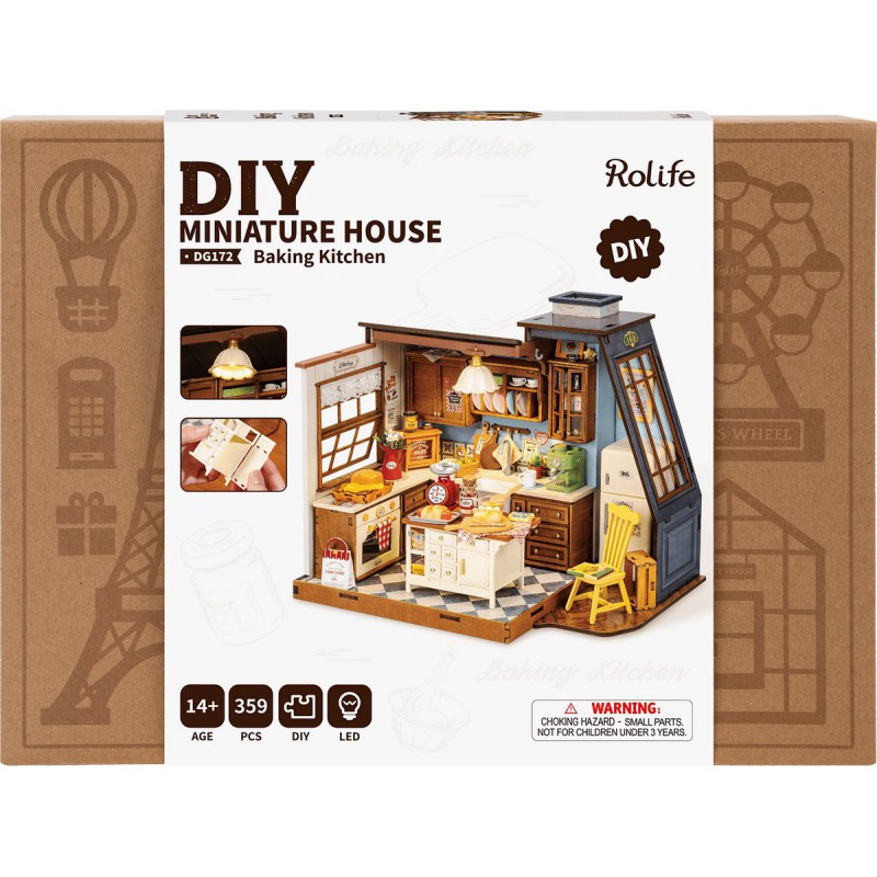 Baking Kitchen Diy Miniature House rolife