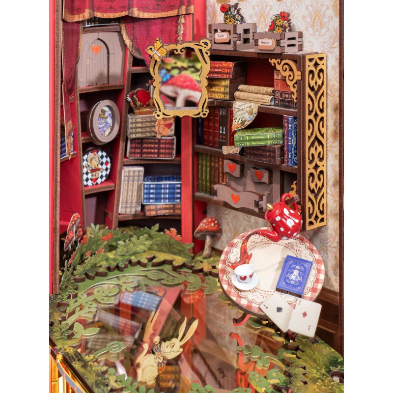 Book Nook, Alice adventure, Fall into wonderland, Rolife