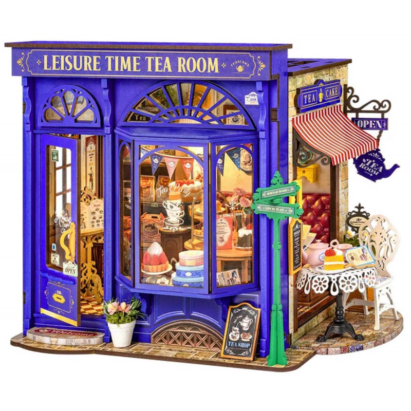 Leisure Time Tea Room, Diy Miniature House, Rolife