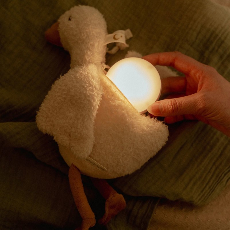 Knuffelgans Licht & Geluid, Little Goose - Little Dutch