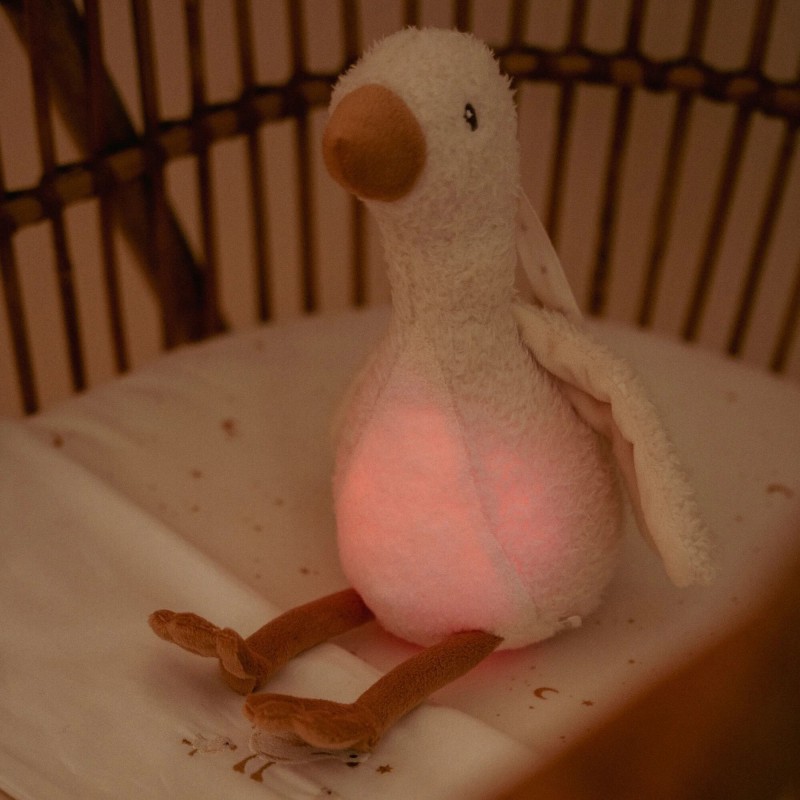 Knuffelgans Licht & Geluid, Little Goose - Little Dutch