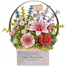 Wooden Flower Basket, Rowood