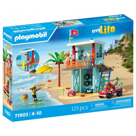 Playmobil My Life - 71903 Reddingstoren met strandbuggy Playmobil My Life - 71903 Reddingstoren met strandbuggy