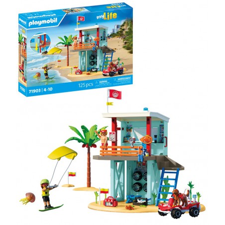 Playmobil My Life - 71903 Reddingstoren met strandbuggy Playmobil My Life - 71903 Reddingstoren met strandbuggy