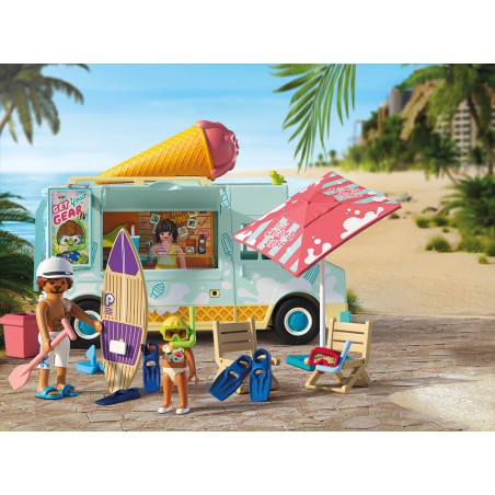 Playmobil My Life - 71904 IJscowagen met surfshop Playmobil My Life - 71904 IJscowagen met surfshop