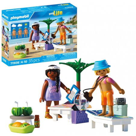 Playmobil My Life - 71908 Stranduitje met koppel Playmobil My Life - 71908 Stranduitje met koppel