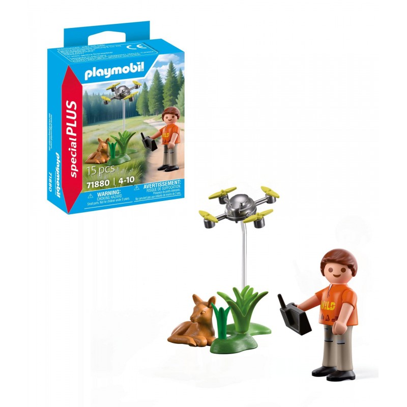 Playmobil SpecialPlus - 71880 Redding van hertenkalf met drone
