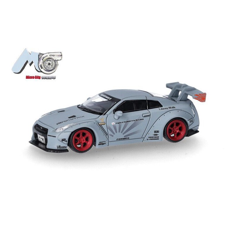 Nissan GTR 35 '07, (grijs) 1:87, Herpa