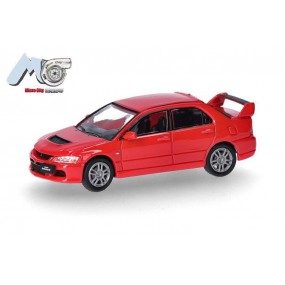 Mitsubishi Lancer Evolution 9 '05, (rood) 1:87, Herpa
