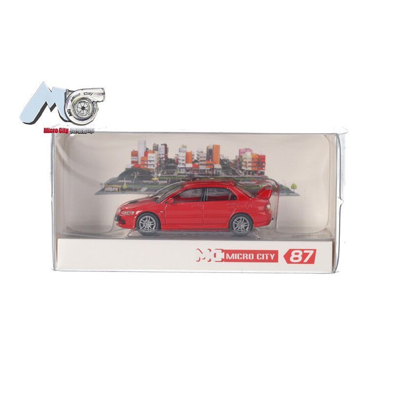 Mitsubishi Lancer Evolution 9 '05, (rood) 1:87, Herpa