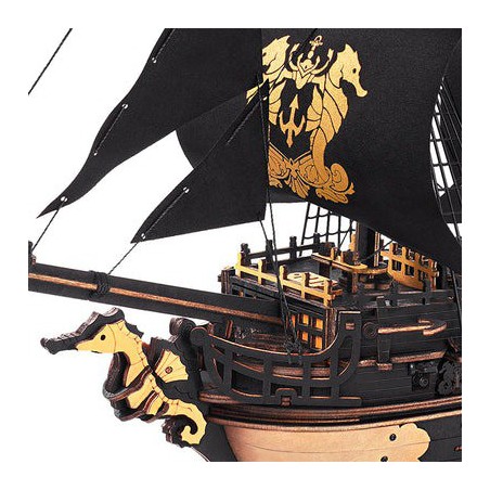 The Seahorse Barque, DIY mechanisch houtwerk, Rokr The Seahorse Barque, DIY mechanisch houtwerk, Rokr