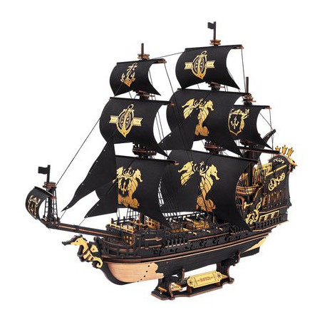 The Seahorse Barque, DIY mechanisch houtwerk, Rokr The Seahorse Barque, DIY mechanisch houtwerk, Rokr