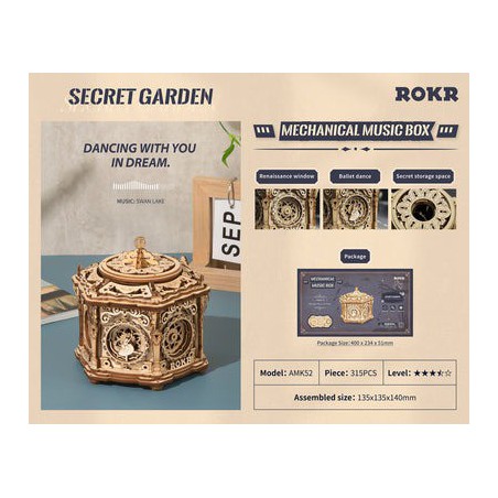 Secret Garden, DIY mechanisch houtwerk, Rokr