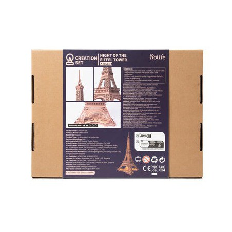 Night of the Eiffel Tower, DIY mechanisch houtwerk, Rolife Night of the Eiffel Tower, DIY mechanisch houtwerk, Rolife