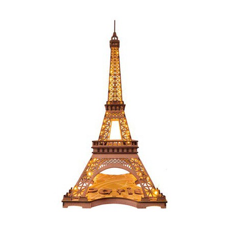 Night of the Eiffel Tower, DIY mechanisch houtwerk, Rolife Night of the Eiffel Tower, DIY mechanisch houtwerk, Rolife