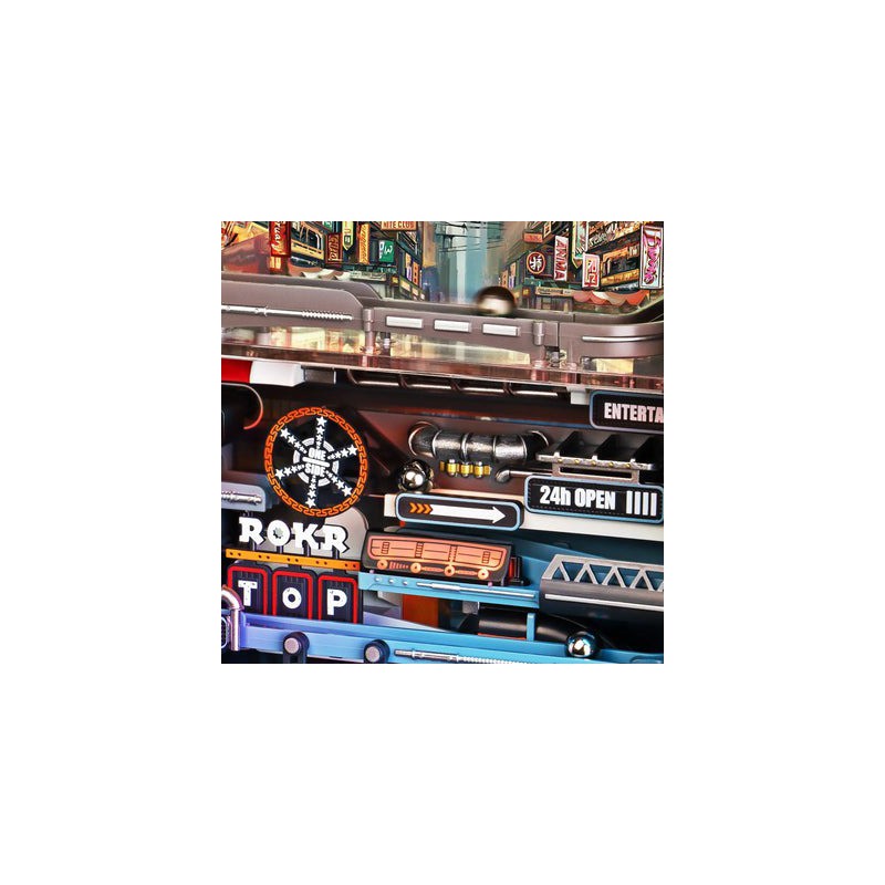 Marble Run The Last City, DIY mechanisch houtwerk knikkerbaan, Rokr