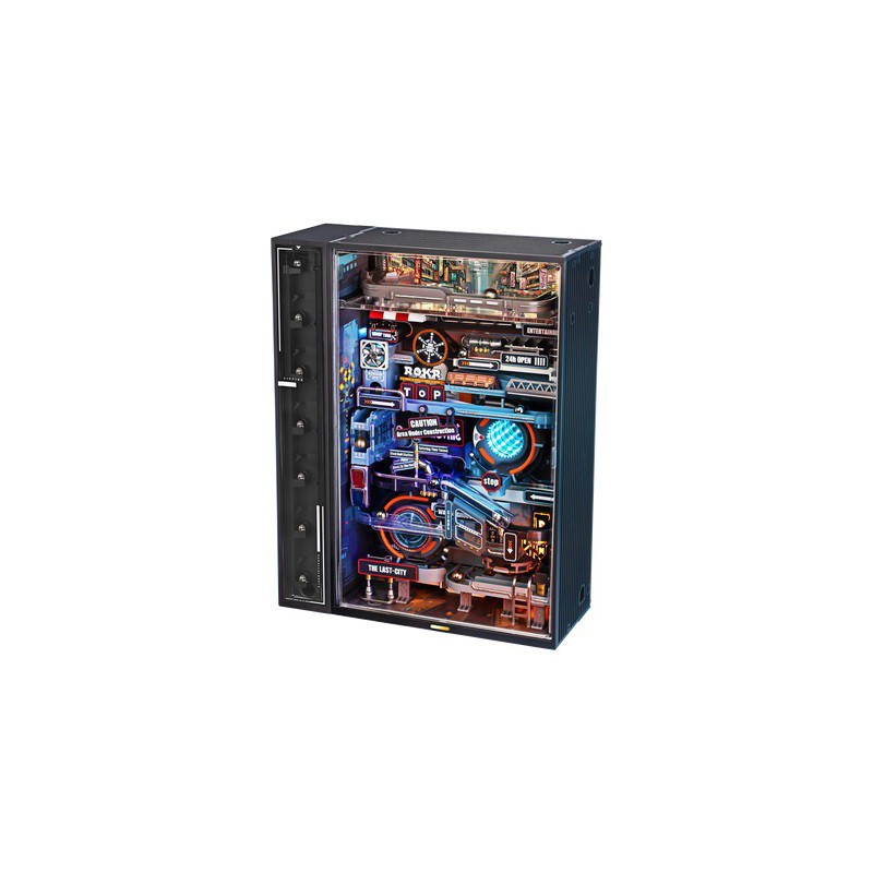 Marble Run The Last City, DIY mechanisch houtwerk knikkerbaan, Rokr