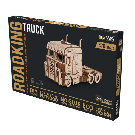 Truck Road King, Houten 3D Puzzel, EWA Truck Road King, Houten 3D Puzzel, EWA