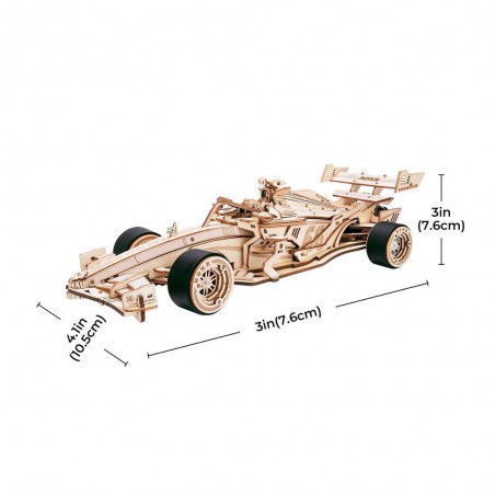 Racing Car, DIY mechanisch houtwerk, Rokr