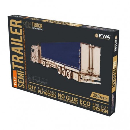 Semitrailer (Truck Road King), Houten 3D Puzzel, EWA