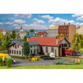 Locloods met Twee Stallen en Werkplaats, N 1:160, Faller