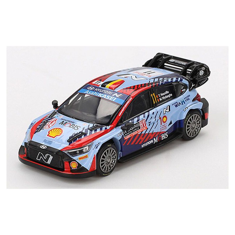 Hyundai I20 N Rally Hybrid WRC Nr11 Monte Carlo winner '24(Blauw) MiniGT (871)