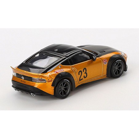 Nissan 400Z Liberty Walk Nation Works '24, (Goud) MiniGT (782)