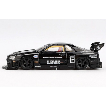 Nissan Skyline ER34 Nissan LB-ER34 Super Silh. '24, (Zwart) MiniGT (844)