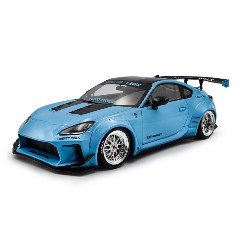 Toyota GR86 Liberty Walk body kit '24, (Blauw) - 1:18 - Solido