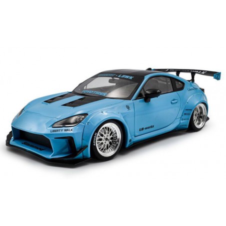 Toyota GR86 Liberty Walk body kit '24, (Blauw) - 1:18 - Solido