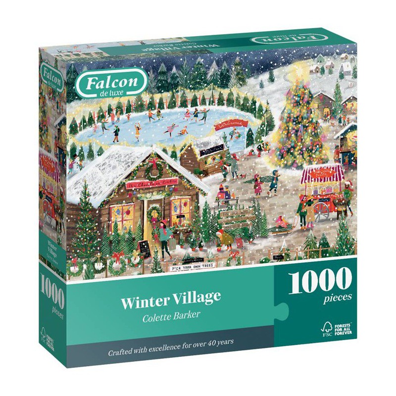 Winter village, Falcon 1000 stukjes