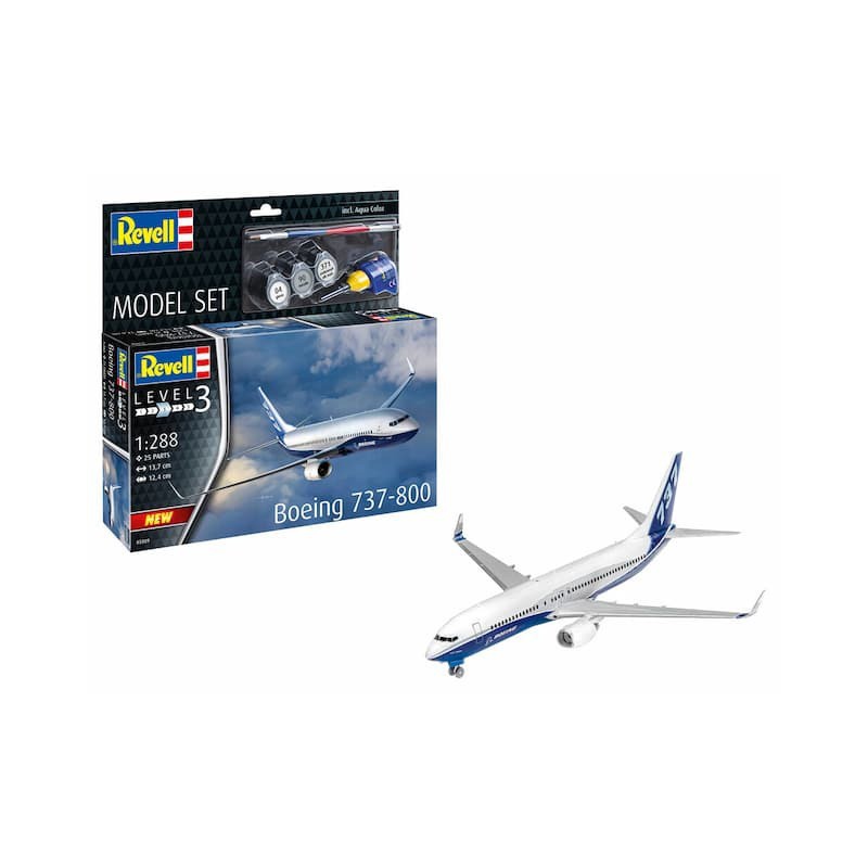 Modelset Boeing 737-800 1:288, Revell 63809