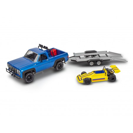 '78 Chevy 4x4 Pickup met Go-Kart 1:25, Revell 14581