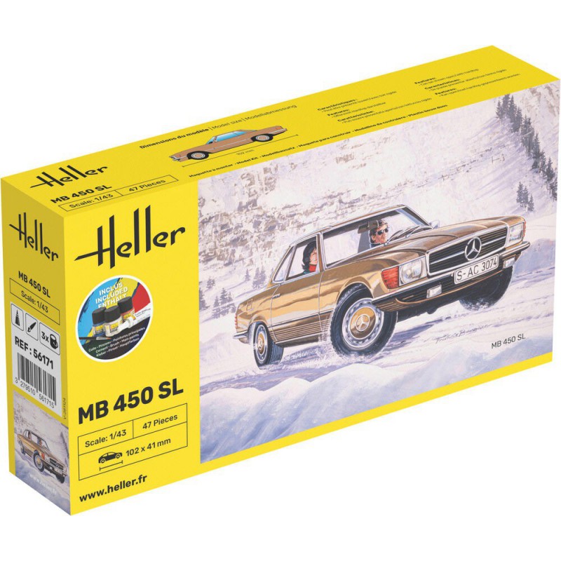 MB 450SL, Starter 1:43, Heller