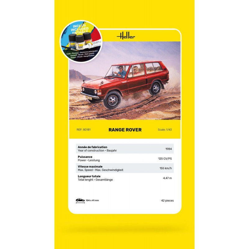Range Rover, Starter 1:43, Heller