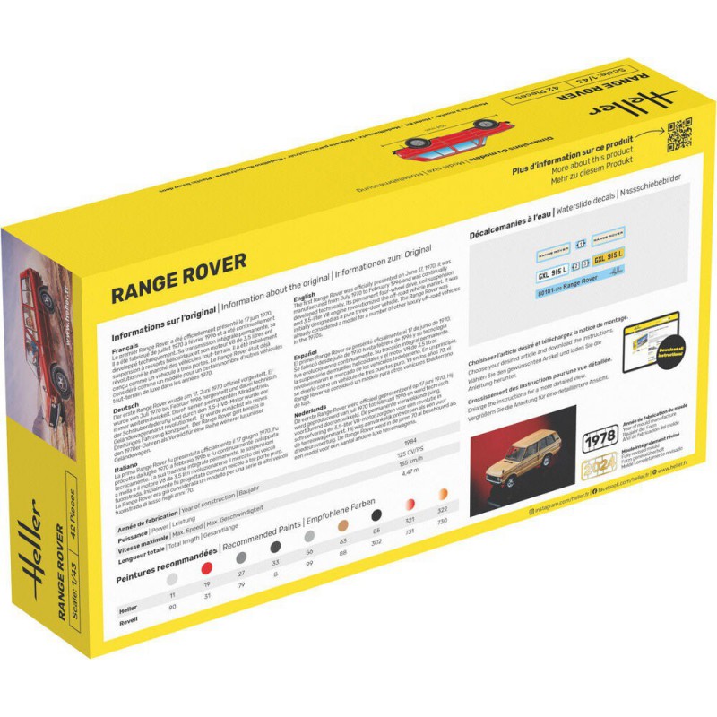 Range Rover, Starter 1:43, Heller