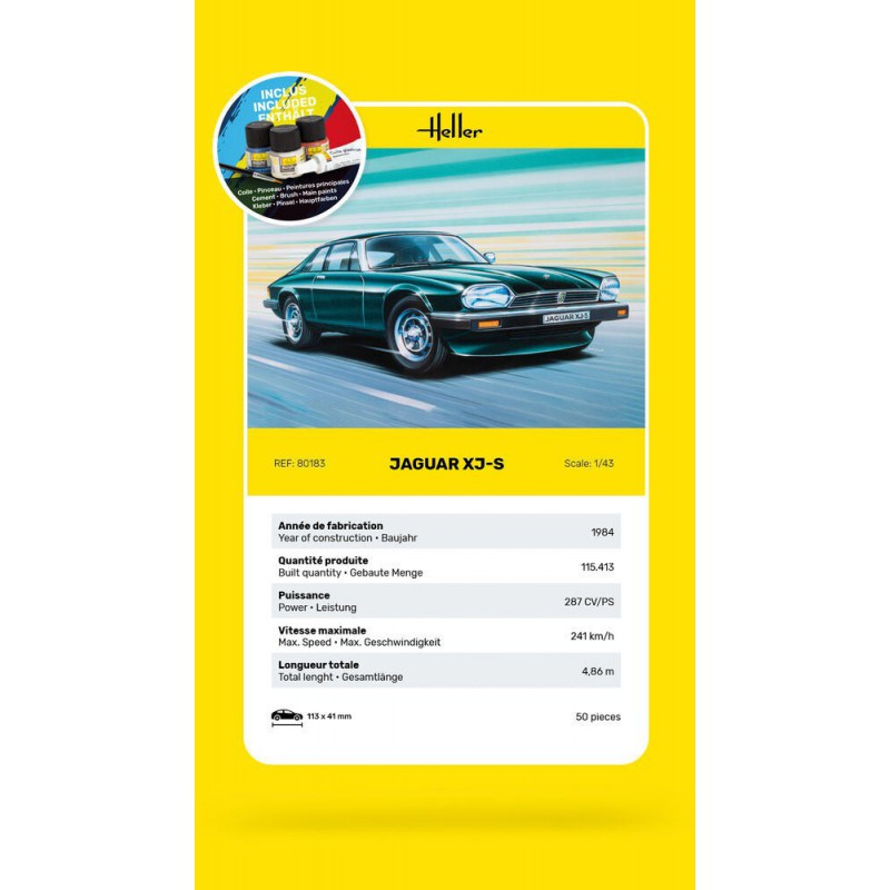 Jaguar XJS, Starter 1:43, Heller