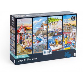 Days at the dock, 4x500 stukjes House of puzzles