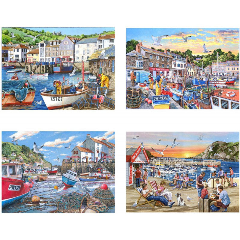 Days at the dock House of puzzles 4x500 stukjes