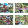 Cruising the canals House of puzzles 4x500 stukjes Cruising the canals House of puzzles 4x500 stukjes