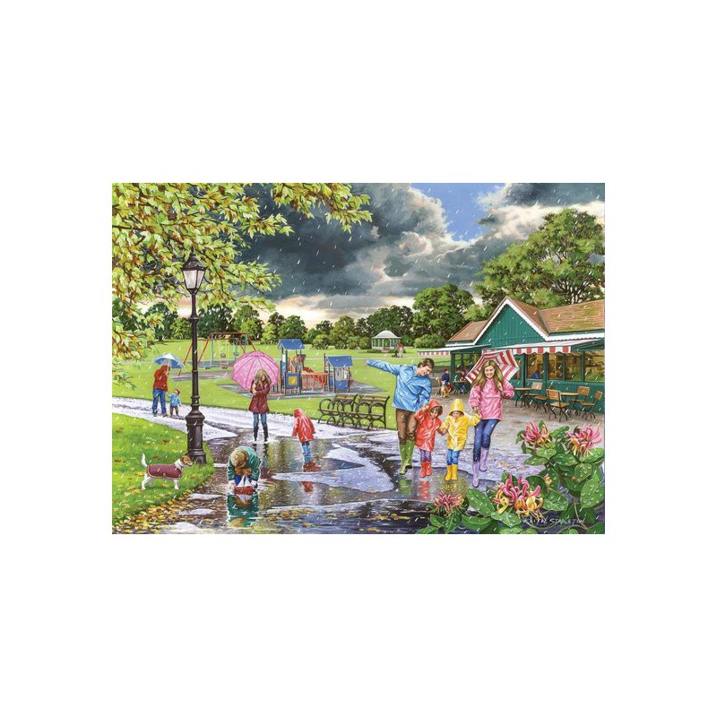 House of Puzzles. 500stukjes Puddles ,   The " Contin " Collection