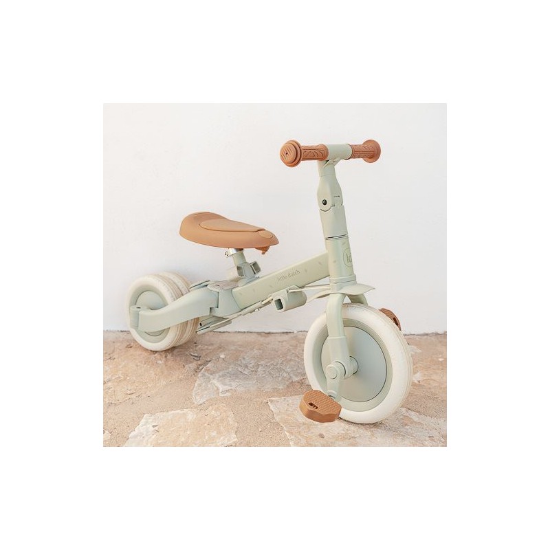 Driewieler 4 in 1, Green Leaf - Little Dutch