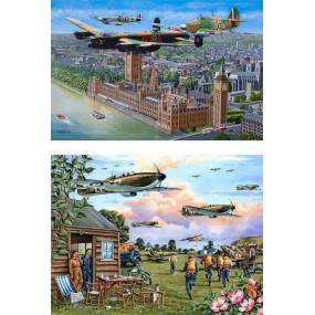 Sky Patrol, 2x500 XL stukjes House of Puzzels